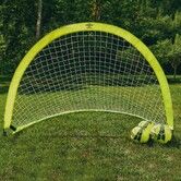 Soccer Goal Nets, Portable Pop-up Set with Lime Green Zipper Storage Bag