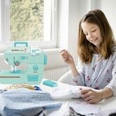 Toy Sewing Machine Kit for Kids Age 812 Fun Educational Toy for Beginners Green