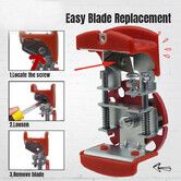 Wire Stripper Tool Handheld Copper Wire Stripping Machine Adjustable Blade Depth 24 AWG To 10 AWG Compact Pocket Size