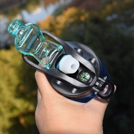 Water Purifier Bottle Portable BPA-Free Filter Bottle 650ml For Travel Hiking Outdoor Use