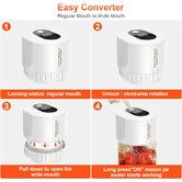 Automatic Jars Vacuum Sealer Canning Jars Mouth Regular Mason Lids Food Storage Fermentation 6.5cm 8.3cm Mason Jar Lids COLOR White