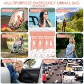 Disposable Urine Bag,24PCS Pee Bags for Travel for Women/Men,800ML Emergency Portable Urinal Bag and Vomit Bags,Unisex Urinal Bag,Pink