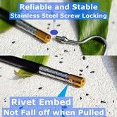 Portable RV Awning Opener Puller Reach Rod Pole for Tent Shelter Camper Canopy, Extends from 16 to 60 inch with Multi-Section Locking