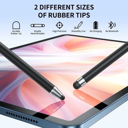 10Pcs Stylus Pen,Stylus Pen for iPad/iPhone/Android Smartphone and Tablets,Compatible with All Capacitive Touch Screen (White)