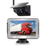 Solar Car Backup Camera Maggnitec 5 Inch LCD 2CH DVR Recorder Dual Power Supply 140 Wide Angle Recording Solar Rear View Automotive Night Vision RV Truck