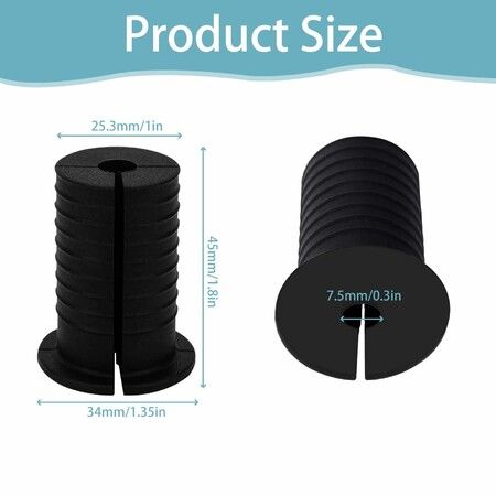 Starlink Cable Routing Kit,Professional Antenna Wall Installation Tool Set with 3Pcs Drill Bits,6Pcs Grommets,30Pcs Cable Clips Accessories,Black