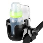 Stroller Cup Holder Phone Holder Universal 2 In 1 Drink Mount For Pram Bike Wheelchair Walker Scooter Silver