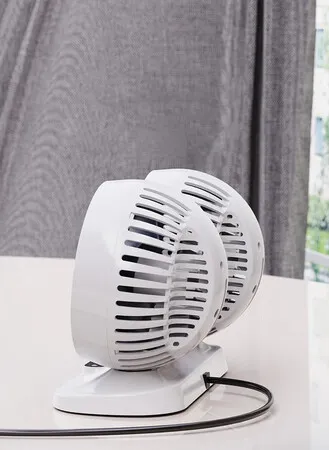 Dual Head Car Fan 360 Degrees All-Round Adjustable In Car Dashboard Air