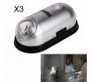 3Pcs LED White Light Sensor PIR Motion Light / Bedside Light / Corridor Mounted Light(Random Color)