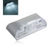 Auto PIR Keyhole IR Sensor 4-LED Lamp - Silver