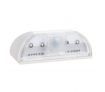 Auto PIR Keyhole IR Sensor 4-LED Lamp - White
