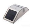 Stainless Steel Solar Power Highlight LED PIR Induction Wall Light - Silver
