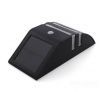 Stainless Steel Solar Power Highlight LED PIR Induction Wall Light - Black