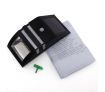 Stainless Steel Solar Power Highlight LED PIR Induction Wall Light - Black