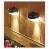 LED Solar Fence Light White