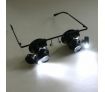 Watch Repair Magnifier Loupe 20X Glasses With LED Light
