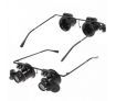 Watch Repair Magnifier Loupe 20X Glasses With LED Light
