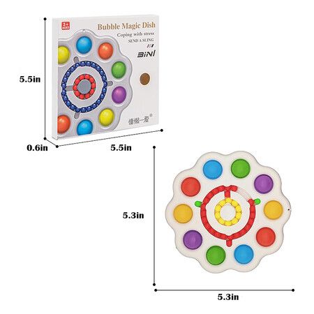 Flower Anxiety Sensory Toy, Magic Bubble Toy, Dimple Digit Sensory Toy for Kids Adults, Autism Anxiety Toy
