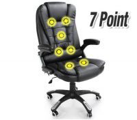 Black PU Leather Office Massage Chair
