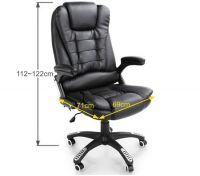 Black PU Leather Office Massage Chair