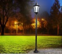 Deluxe Outdoor Solar-Powered Garden Lamp