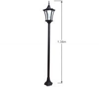 Deluxe Outdoor Solar-Powered Garden Lamp