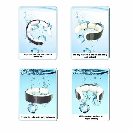 Neck Cooling Tube Ice Ring Neck Coolers Neck Ice Ring Neck Coolers Neck for Hot Weather (White)