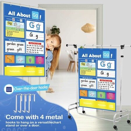 Alphabet Learning Pocket Chart Alphabet Wall Chart ABC Flash Cards Learning Games, Handwriting Practice Letter Tracing for boys and girls Age 3 Up