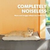 Self Warming Pet Mat 25 x 19 Inch Thermal Cat Dog Bed,Non-Electric Heat Reflect Pad with Removable Cover,Non-Slip Bottom Washable for Indoor Outdoor Pets