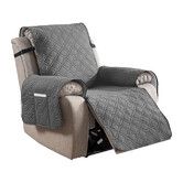 Recliner Chair Covers, 100% Waterproof Recliner Slipcovers, Non Slip Covers for Chair, Reclining Chair or Furniture Protector for Kids Pets, Dark Gray