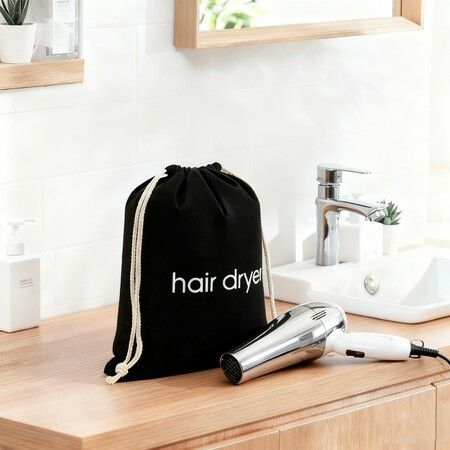Hair Dryer Bag Drawstring Blow Dryer Bag Hairdryer Bag for Travel and Bathroom,Hair Dryer Case,Dust Storage