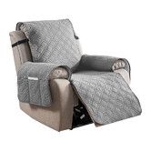 Recliner Chair Covers, 100% Waterproof Recliner Slipcovers, Non Slip Covers for Chair, Reclining Chair or Furniture Protector for Kids Pets, Gray