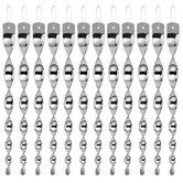 12 PCS Woodpecker Reflective Bird Deterrent Scare Rods, Hanging Reflective Strips to Keep Birds Away for Patio Pool, Christmas Home Decor Ornaments