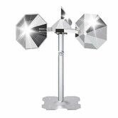 2 Pack Silver Wind Powered Spinning Bird Scare Reflector, Bird Deterrent to Keep Pigeons, Woodpeckers & Seagulls Away for Garden Patio Yard
