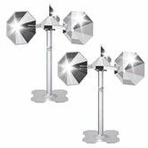 1 Pack Silver Wind Powered Spinning Bird Scare Reflector, Bird Deterrent to Keep Pigeons, Woodpeckers & Seagulls Away for Garden Patio Yard