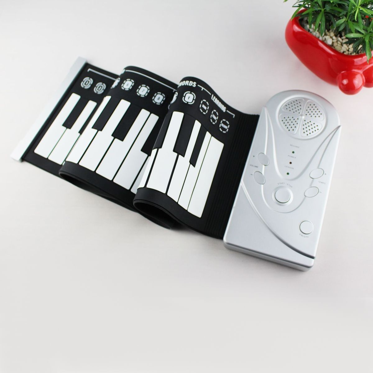 Flexible Roll Up Electronic Soft Keyboard Piano Portable 49 Keys