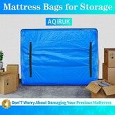 208*160*38cm Mattress Bags House Moving Storage Queen Size Waterproof Cover Heavy Duty Handles Strong Zipper Reusable Supplies