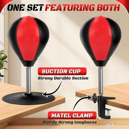 Desktop Mini Punching Bag,Suction Cup Stress Relief Boxing Speed Ball,Portable Desktop Stress Buster Toy,Easy Install Office Home Relaxation