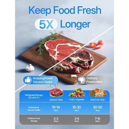 Cordless Handheld Food Vacuum Sealer Machine with Visible Water Tank,Portable One Touch Vacuum Sealer Including 30 Reusable Storage Bags for Kitchen Food