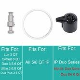 10Pcs Replacement Parts for Instant Pot IP DUO50 IP DUO60 Duo, Duo Plus 5 or 6QT Quart, Upgrade Steam Release Valve Lid Replacement for Instapot