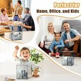 Clear Piggy Bank with Lock, Acrylic Piggy Bank for Kids Openable Reusable Money Saving Box with Key (Clear)