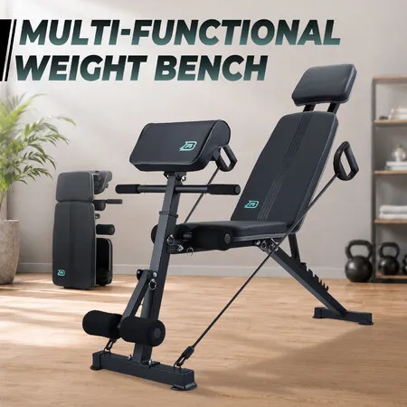 Adjustable Weight Bench 450kg with Preacher Curl