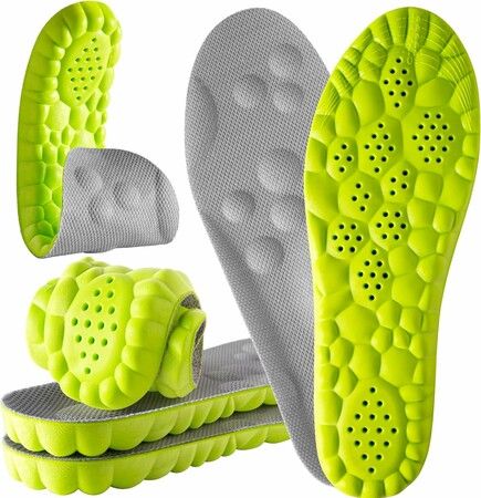 4D Cloud Steppers Insoles for Men and Women Shock Absorption Inserts,Soft Anti-Fatigue,Memory Foam Insoles for Shoes (Men: US 7-10 Women: US 8.5-12)