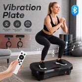 Vibration Platform Machine Plate Bluetooth Gym Fitness Home Exercise Full Body Workout Shake Board 240 Speed Levels for Weight Loss Lymphatic Drainage