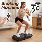 Vibration Plate Machine Platform Shaker Fitness Gym Home Exercise Vibrating Shaking Full Body Workout Board for Weight Loss Lymphatic Drainage 150kg