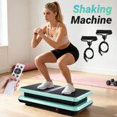 Vibration Machine Plate Full Body Workout Shaker Vibrating Exercise Platform Fitness Equipment Home Gym Shaking Lymphatic Drainage Weight Loss Trainer