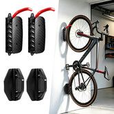 2 PCS Swivel Bike Wall Mount Vertical Bicycle Storage Rack Stand Rotating Hangers Garage Cycle Holder Apartment Space Saver Bracket 30kg Capacity Each