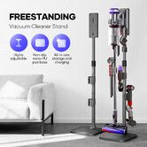 Freestanding Cordless Vacuum Cleaner Stand Rack Adjustable Stick Cleaning Accessory Cable Slot Compatible for Dyson V7 V8 V10 V11 V15 V12 Slim