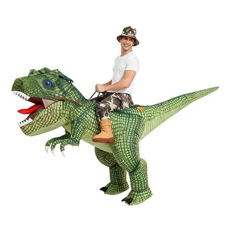 150-190cm Costume Bay Inflatable Costume Dino Trex T-Rex Halloween Christmas Fancy Dress Party Book Week Blow Up Riding Costume
