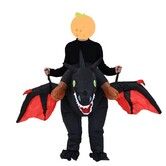 Inflatable Halloween Dragon Costume Dress up Prop Jumpsuit for Holiday Carnival Funny Prop